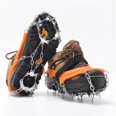 Anti Slip Stainless Steel Microspikes Crampons Ice Cleats for Outdoor Walking Hiking